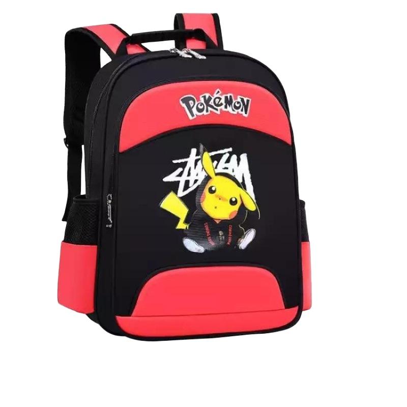 Pikachu Cartoon Design Lightweight Oxford Fabric Kids Backpack For Elementary School Students