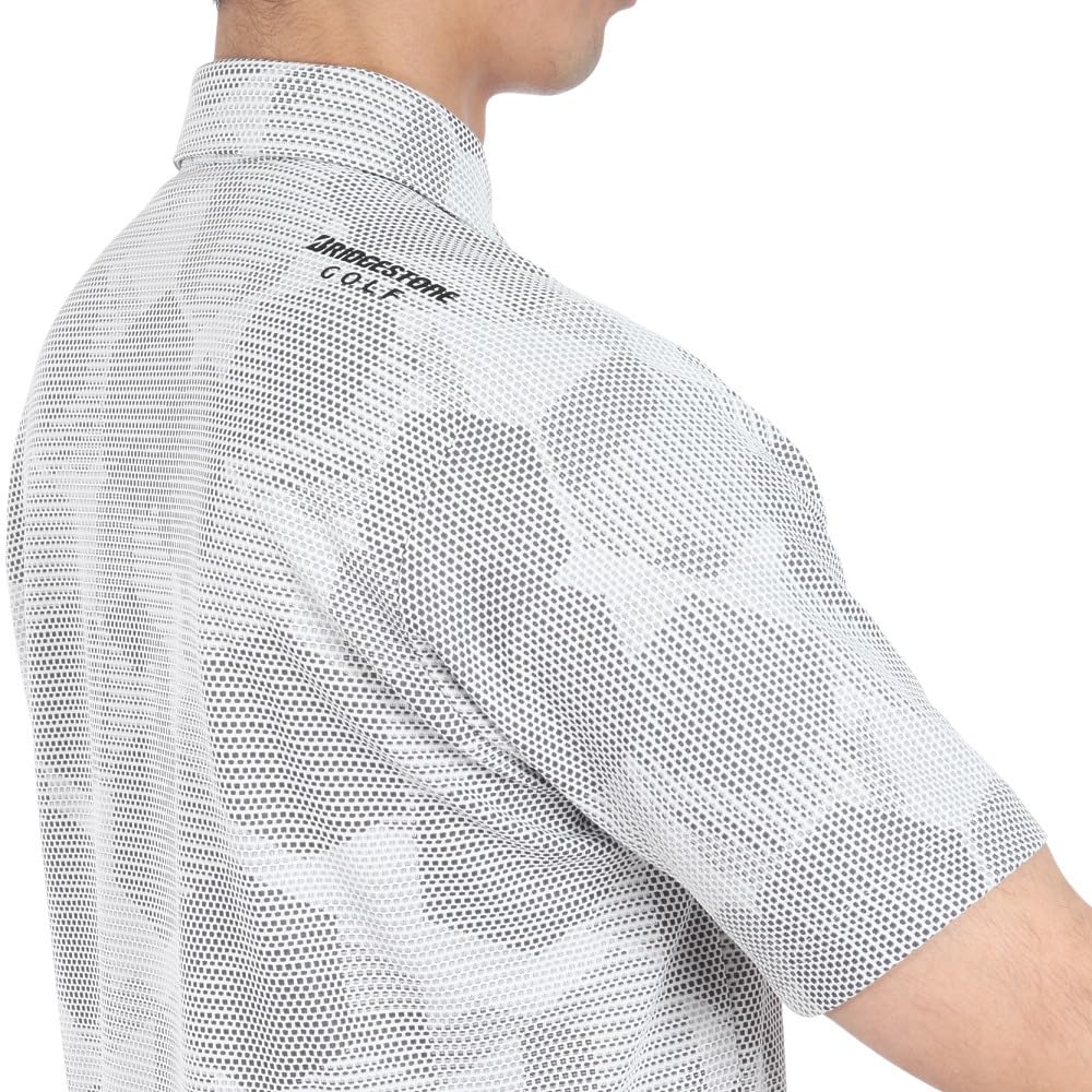 Bridgestone Golf Retro Short Sleeve Shirt 3GA06A Men's Black