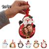 Handcrafted Holiday Photo Frames Christmas Frame Pendant with Hanging Rope, Personalized Wooden Picture for Tree Decoration, Cute Commemorative Holder