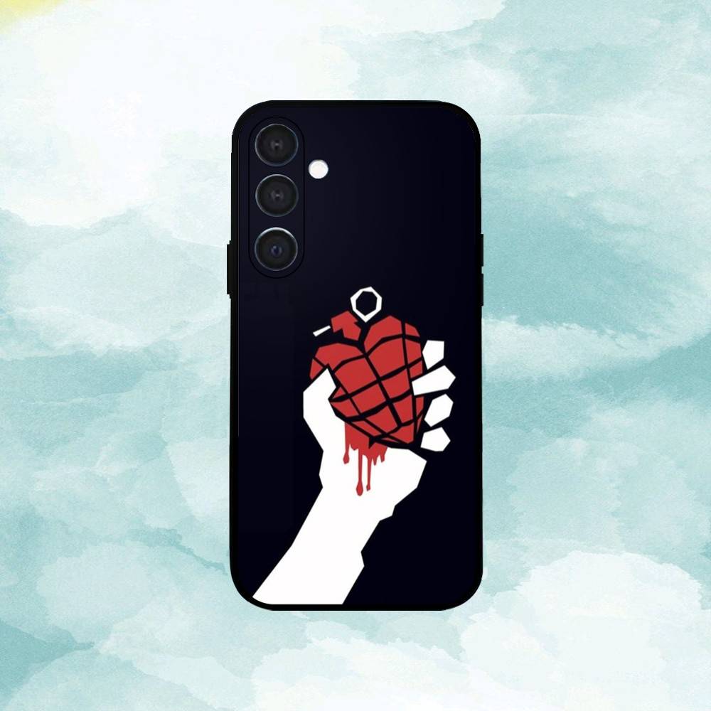 G-Green D-Day Band Phone Case For Samsung  A73,72,71,A52,51,40,41,A22,A32,31,A13, Soft Black Shell