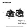 Silver Round Celtic Knot Hollow Gold-plated Cufflinks, French Shirt Cuff Accessories In Black, Matching with Men's Suits