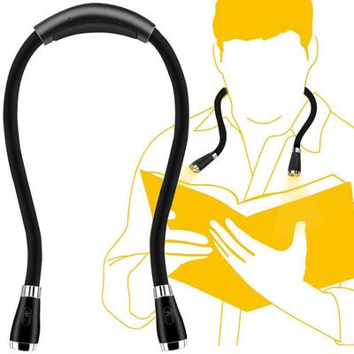 MOSMEE LED Neck Book Walking Work USB Rechargeable Light, Light, Flashlight, Light, Light, (Black)
