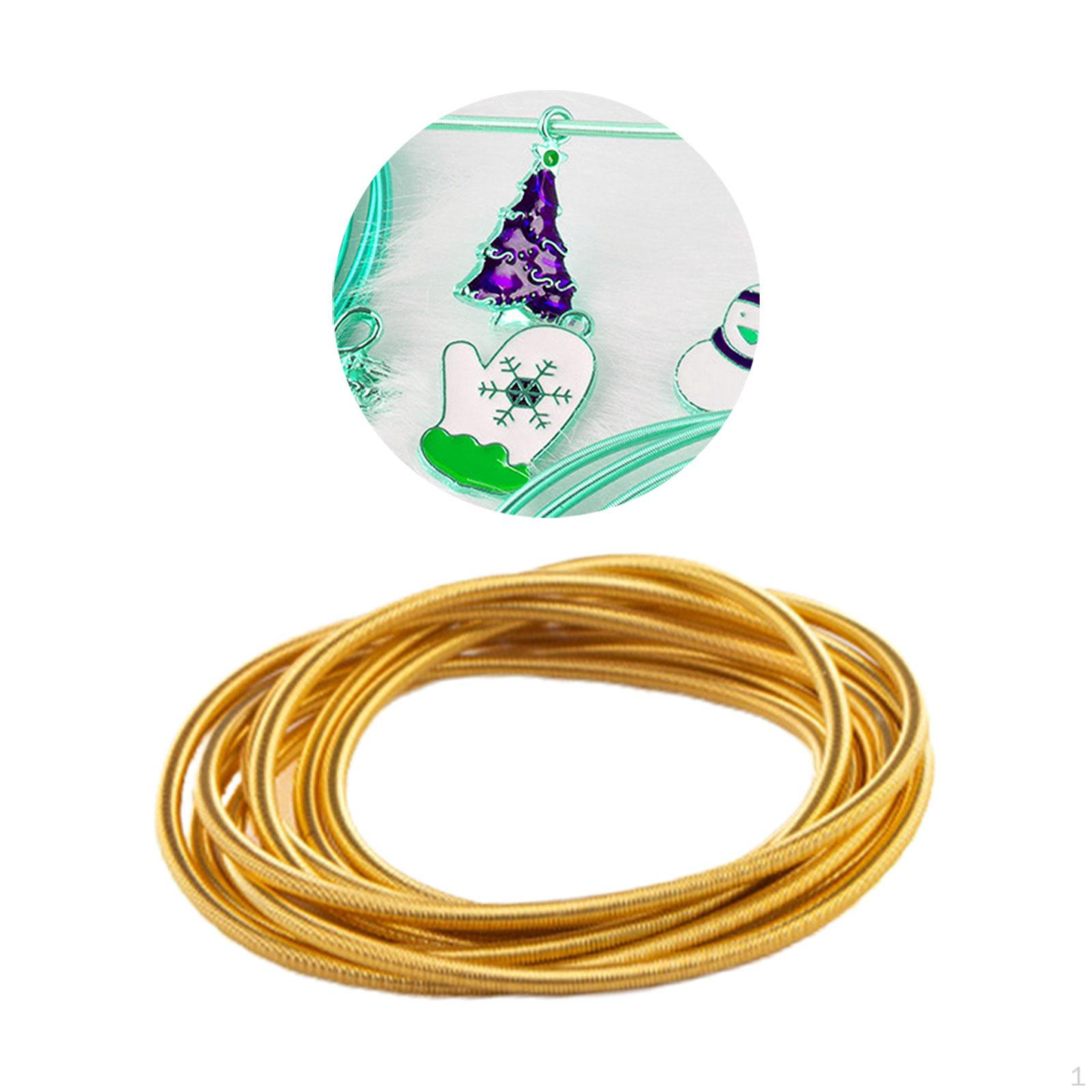 

Ювелирная проволока, бисер, подарки для начинающих, женщины, сталь с эффектом памяти, металл для ожерелья, браслет-манжета Gold