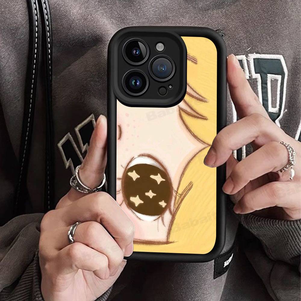 BIG EYES COMIC GIRL Phone Case For IPhone 17 16 15 14 13 12 11 Air Plus Pro Max Soft Back Cover