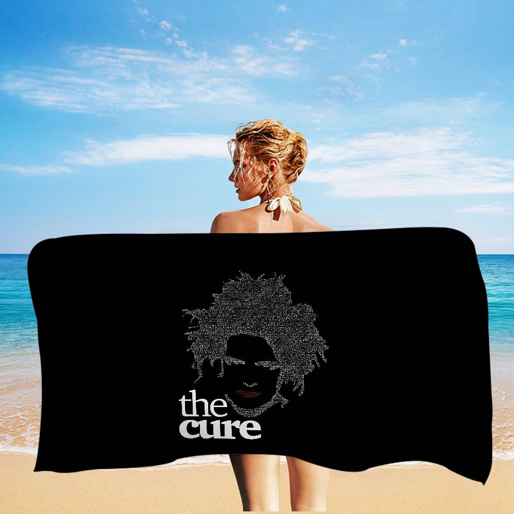 

The Cure Logo Big Microfiber Beach Towels Quick Dry Towel Sand Beach Towels Pool Towel For Travel Swim Pool Yoga W40*H60(CM)
