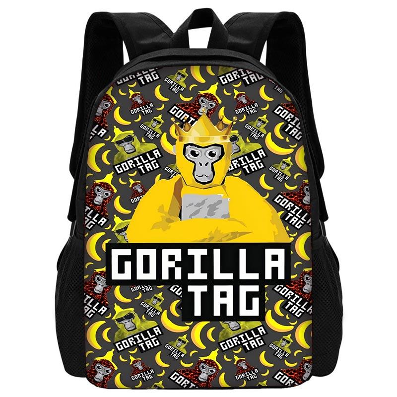 Neuartiger Cooler Gorilla Tag Kinder Schulrucksack mit Umhängetasche Federmäppchen Schultaschen für Jungen Mädchen Bestes Geschenk