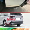For TOYOTA Sienna (XL40)   Stainless Steel Rear Corner Guard Rear Bumper Protector Side Corner Guard