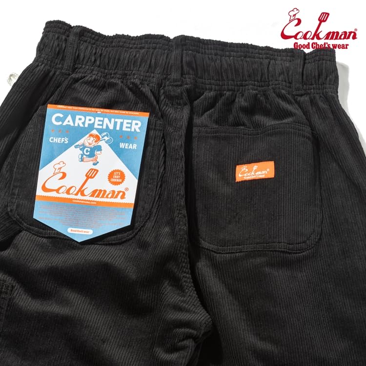 Cookman Carpenter's Pants Painter Pants - Corduroy Black (Size M)