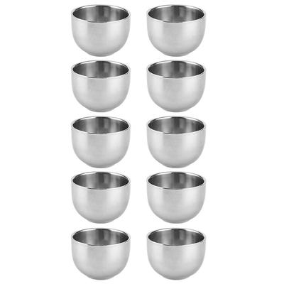 10Pcs Thicken Double Layer 304 Stainless Steel Water Cup for Children Kitchen Accessory