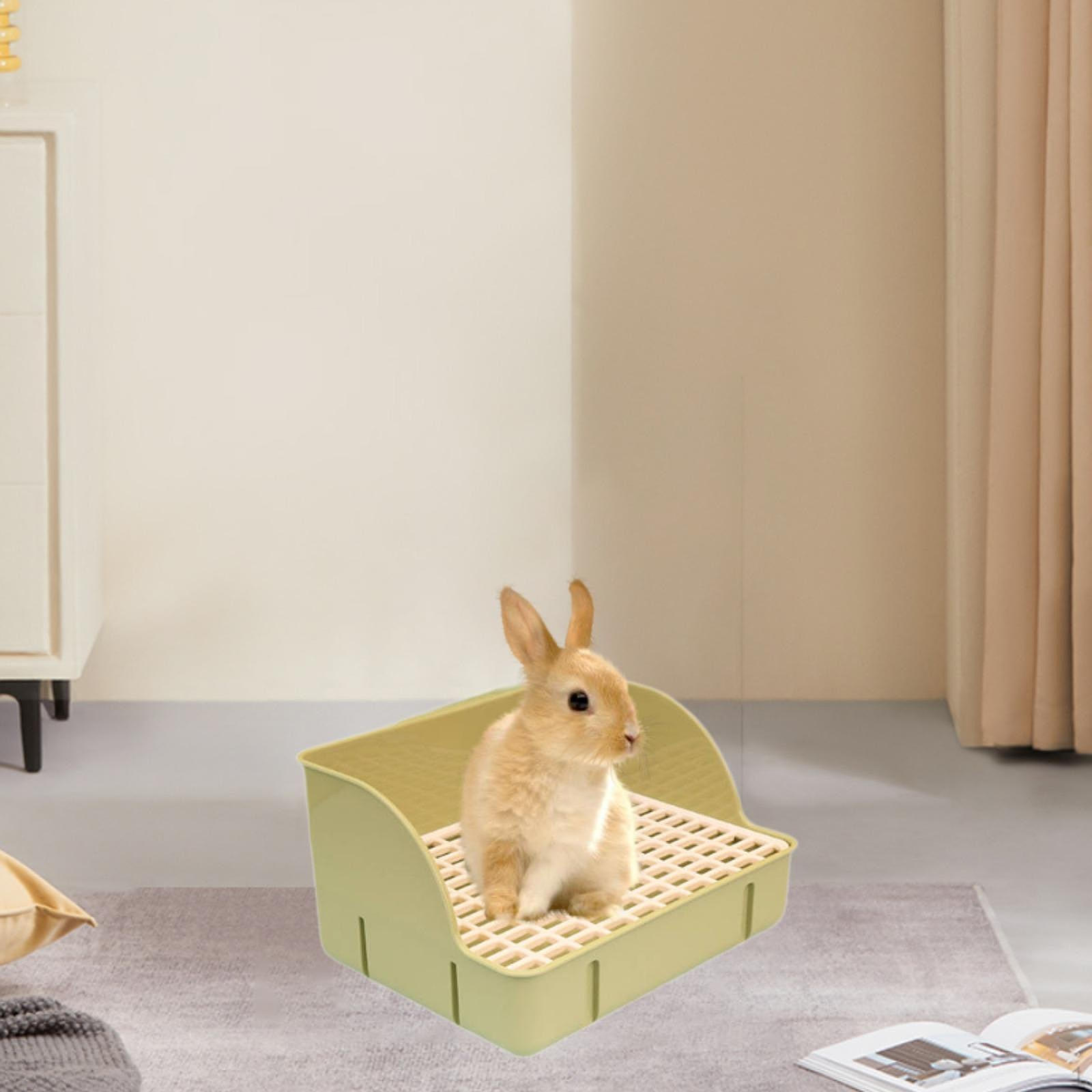 

Поддон для туалета в клетку для мелких домашних животных, включая хорьков и хомяков зелёный