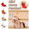 Lifelike Mini Horse Pendant Cute Plush Horse Doll Pendant  Festive Decor