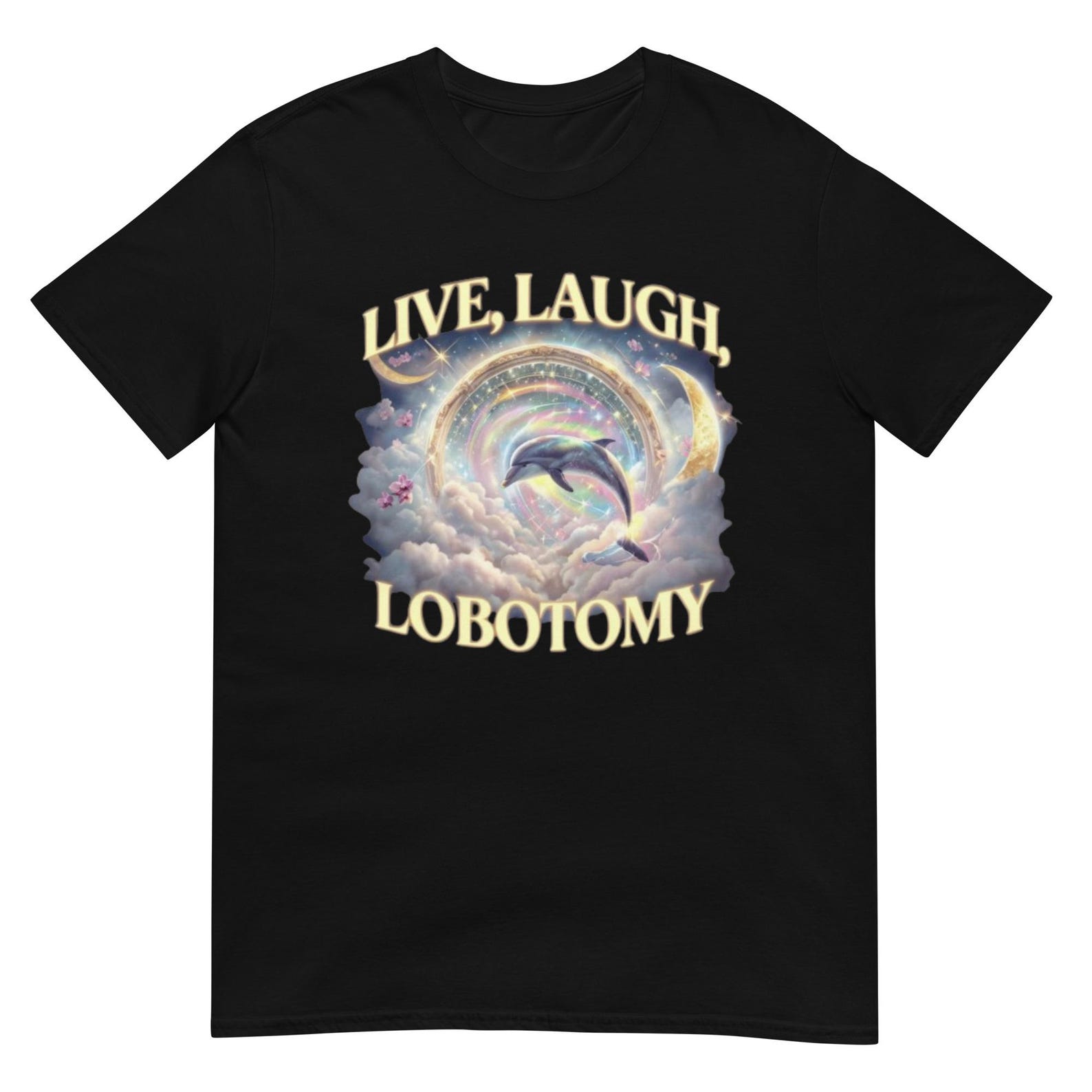 Live Laugh Lobotomy Shirt, Funny Gothic Graphic Tee for Casual Wear, Unique Gift for Dark Humor Lovers 4XL