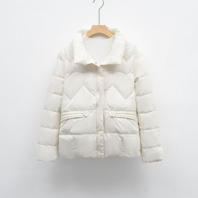 Autumn and winter new short down women's stand-up collar small simple casual jacket trendy and warm
