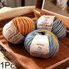 1 Stück Echte Seide Geschenkfaden Reiner Baumwollfaden Multifunktional Handgewebt Handgefertigt Segmentgefärbtes Wollgarn Multi-Element