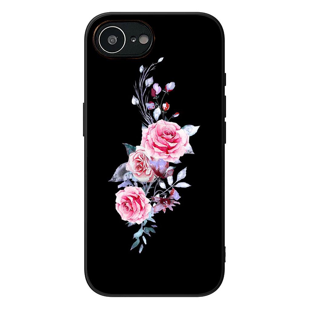 Rose Flower Casing Phone Cover for Apple iPhone 13 12 Mini XS 11 Pro Max 7 8 Plus + XR SE 2022 2020 SE3 Soft Case