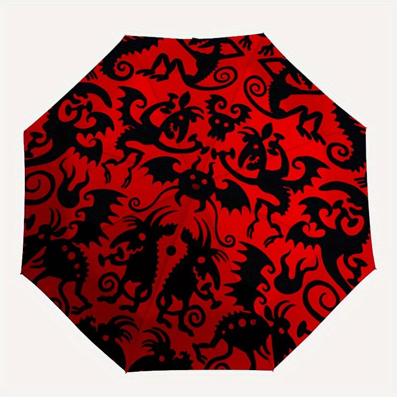 

1pc Fantasy Creatures Automatic Open/Close Umbrella, Portable Folding Umbrella for Travel, Themed Events, It is suitable as a gift for various festiva