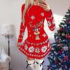 Women's Christmas Printed Dress Base Shirt