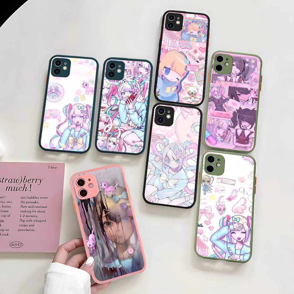 N-Needy Girl Overdose Game Matte Silicone Phone Cases For IPhone 16 13 15 12 11 Pro Max Plus For IPhone 14 15 Pro