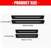 Duty Vehicle Door Sill Covers Carbon Fiber Leather Trim Decorative Prevention Auto Accessories
