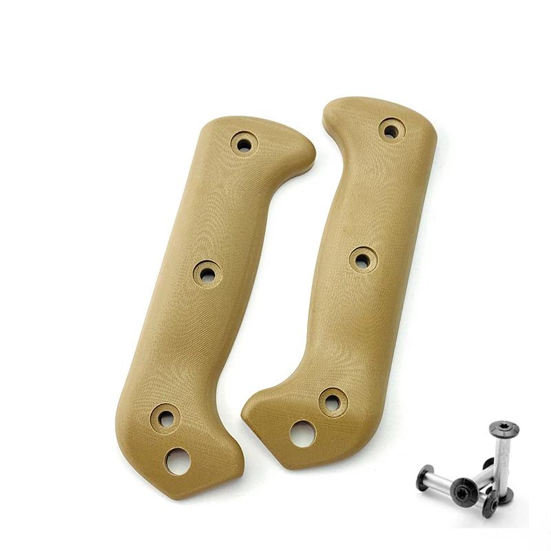 1pair G10 Composite Blade Handle Patch for KB Bk2 Knife with Screw Knife Handle Grips Material DIY Accessories