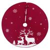 48 Inch Christmas Tree Skirt Knitted Xmas Mat Holiday Party Decor