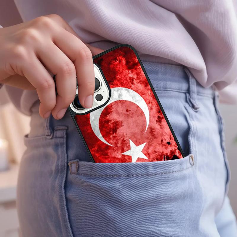 Turkey Turkish Flag Phone Case For iPhone 17 Air 15 16e 14 13 Pro Max Coque 12 11 Pro Max PLUS cover