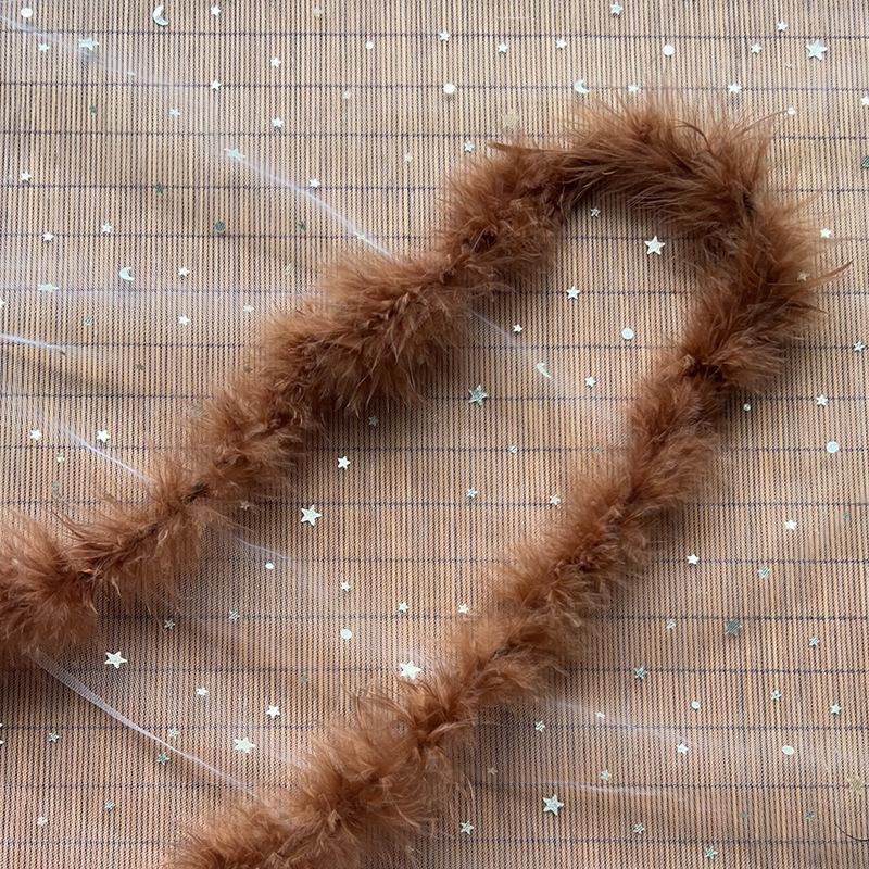 Fine Flat Feather Strip Turkey Top Strip Clothing Accessories Accessories Christmas Gifts Toys Decoration Handmade Materials