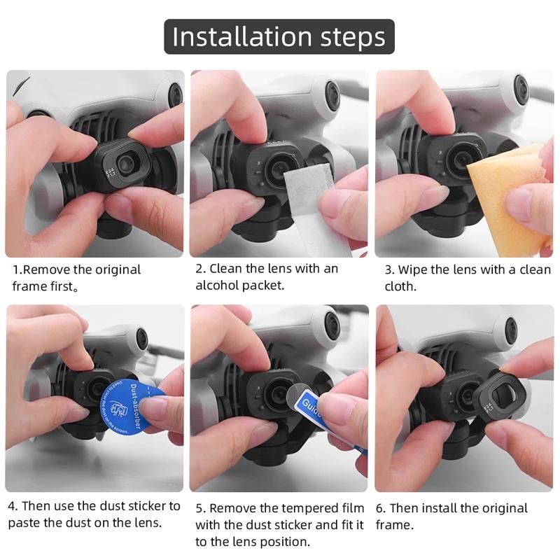 Gimbal Camera Lens 9H Tempered Film for DJI Mini 4 Pro Vision Sensor Tempered Glass Protector Film Drone Accessorry