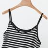 M to 6XL Plus size camisole Summer Modal Striped Cami Top Slimming  loose fit Sleeveless Tank Tops Versatile Baselayer