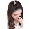 Flower Puff Hair Head Cushion Rhinestone Bun Bump It Up Volume Hair Base Shiny Hair Base  Lady