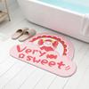 Cartoon Animal Alien-Shaped Plush Rug, Bedroom Bedside Carpet, Absorbent and Non-Slip Bathroom Mat, Home Decor