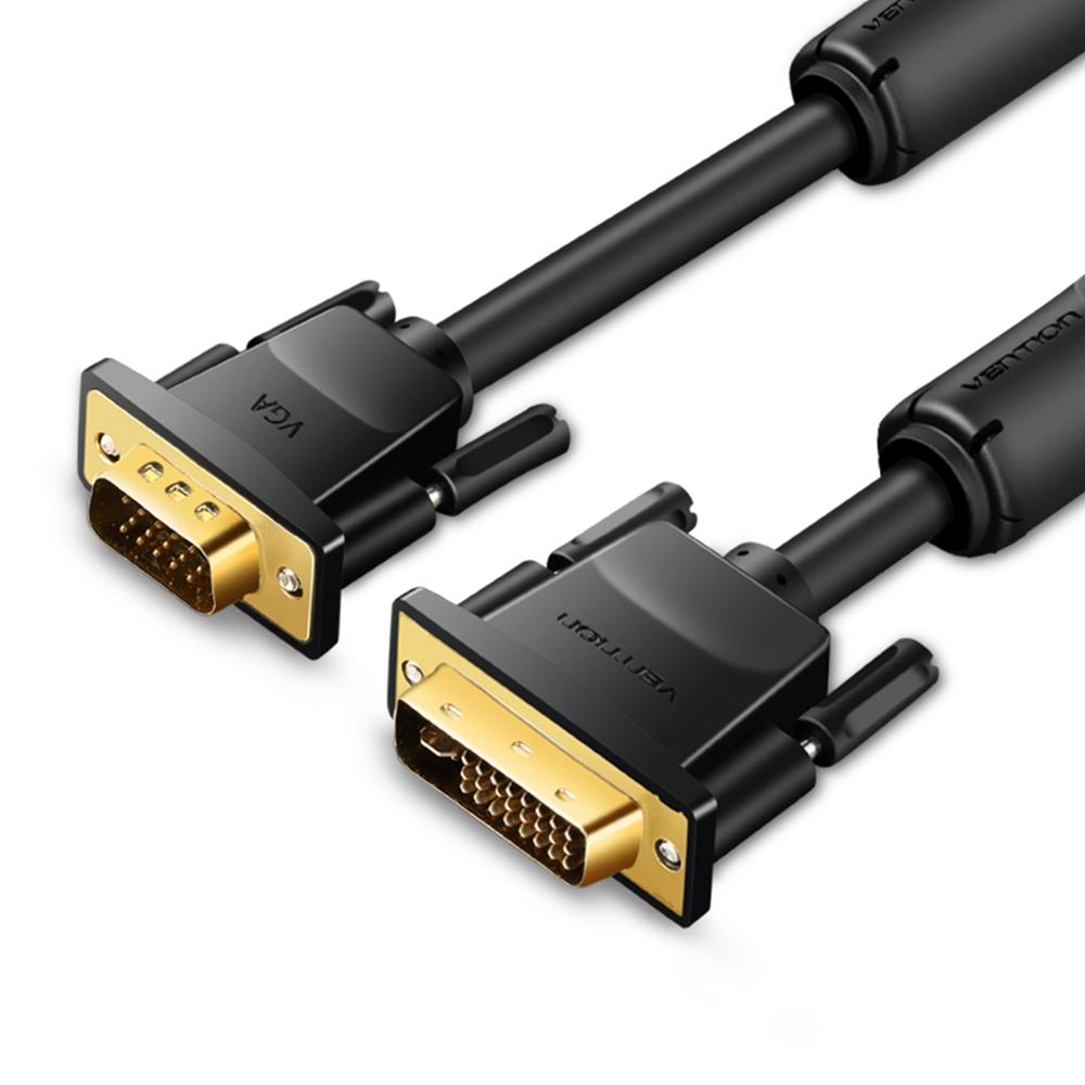 VENTION EACBG 1,5 м 24+5 DVI на VGA Кабель-адаптер Штекер-Штекер Позолоченный 1080P 60 Гц A