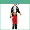 Captivating Pirate Captain Hook Costume For Kids Polyester Fabric Perfect For Halloween Parties