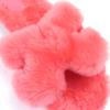 Great HERMES Mule Oran H Logo Fur Sandals Pink Sheepskin Leather 37 231288Z Used