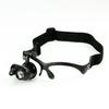 Headband Magnifying Glasses 10X 15X 20X 25X Loupe with Led Monocular Eye Mask Magnifying Glass Replaceable Lens