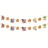 Party Supplies Festival Halloween Halloween Banner Paper Chain Halloween Decor Hanging Garland