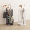 Household Umbrella Stand for Entryway with Storage and Draining