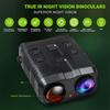 R19 Digital Night Vision Kikkertenhet 1080P HD 3W Infrarød Night Vision Goggles Recorder Full Dark 300m For Jakt Camping