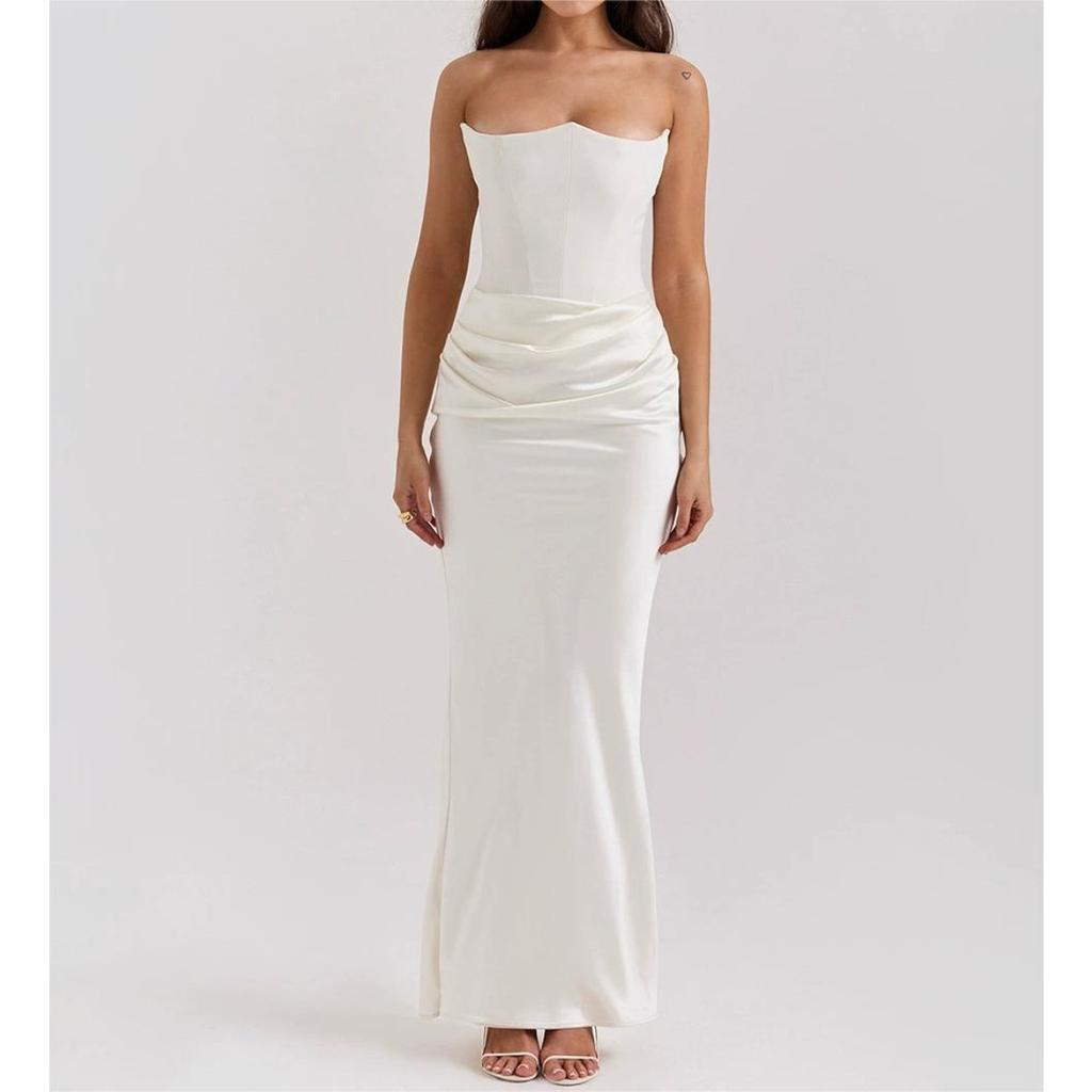 Summer Sleeveless Backless Bandage Bodycon Sexy Evening Gown Fashion Women's Party Dress for European American