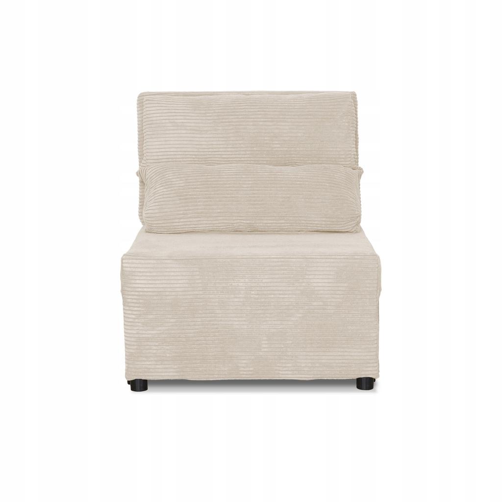 Fold-out Armchair Sleeping Function KIMO Bedding Container Family Furniture Beige