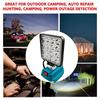 Cordless 4 Inch LED Light Portable Outdoor Spotlight Dual USB Light Lamp Emergency Flashlight For Makita 18V Battery(No Battery)