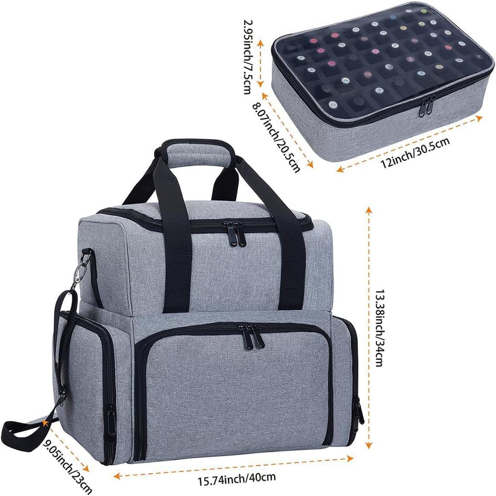 Spot double layered cross body nail polish storage bag Drying lamp accessory bag