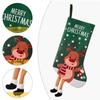 Stylish Christmas Stockings with Plush Texture for Seasonal Fireplaces Hangings Checkered Holiday Decors