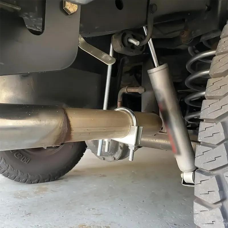 Rear Muffler Hanger Exhaust Clamp 25Inch 3Inch With Hook For Automobile Heavy Duty Exhaust System Installation Car Parts 1 Pcs
