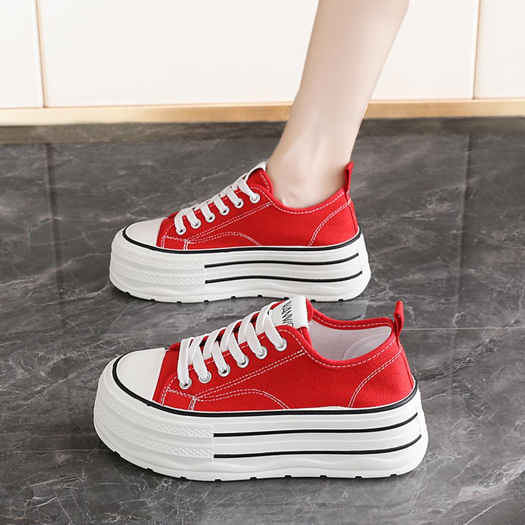 Canvas Shoes New Summer Small Casual Size Sports Platform Heightening Board Shoes