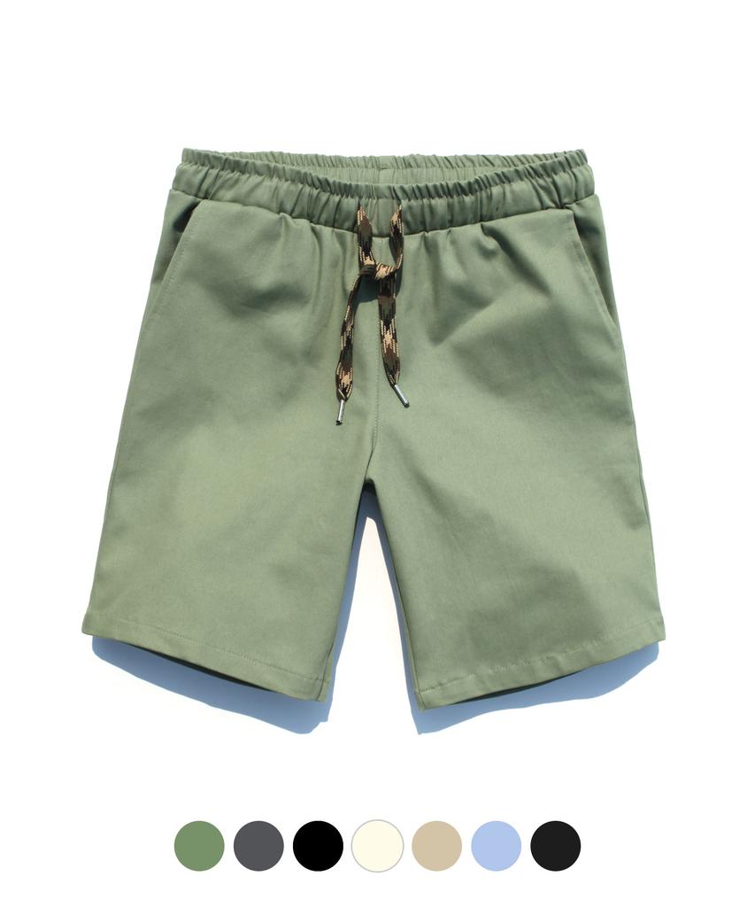 DYCLEZ Ver.2 Classic Elastic Waist Shorts Khaki Khsp0427