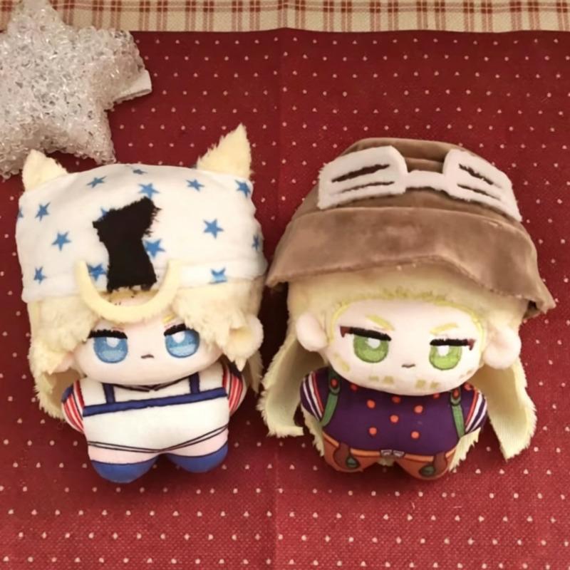 Johnny Joestar Gyro Zeppeli Plush Doll 10Cm Anime Cosplay Stuffed Doll Cute Peripherals Keychain For Fans Birthday Gift