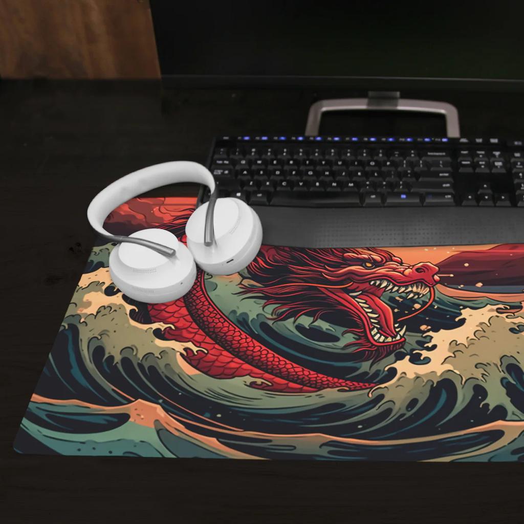 Mauspad Gamer Tastatur XXL Großes Gamer-Mauspad Schreibtischunterlage Mauspads Erweitertes Pad Schreibtischunterlage Gaming-Matten Büro-Mauspad Teppich
