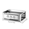 Stainless Steel Rectangular Fish Grill Heavy-Duty Thickened Grilled Fish Stove Ventilated Rectangular Fish Dish Household