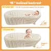 Baby Inflatable Bathtub Baby Portable Outdoor Inflatable Pool Anti Slip Infant Bath Tub PVC Folding Learning Seat for Home